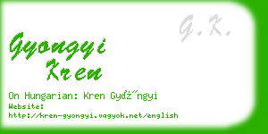 gyongyi kren business card